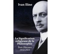 La Signification religieuse de la Philosophie