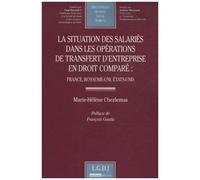 La Situation Des Salariés Dans Les Opérations De Transfert D'entreprise En Droit Comparé - France, Royaume-Uni, Etats-Unis