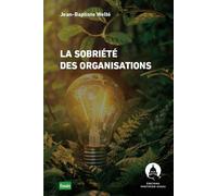 La sobriété des organisations - Jean-Baptiste Welté - Panthéon-Assas - broché - Essai