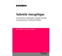 La sobriété énergétique Contraintes matérielles, équité sociale et perspectives institutionnelles - Bruno Villalba - Quae - broché - Essai