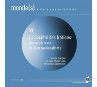La Société des nations Une expérience de l'internationalisme - Jean-Michel Guieu - Presses Universitaires Rennes - broché - Essai