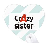 La soeur la plus cool et la plus folle Jeux de tapis de souris en forme de coeur