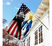 La Solennité De L'Immaculée Conception De La Bienheureuse Vierge Marie Drapeaux De Pirate Double Face Jardin Signe Supérieure Drapeau De Jardin Décoration Pour Balcon Extérieure Maison S