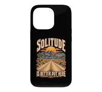 La Solitude est Meilleure Ici dans Le désert de Mojave Coque pour iPhone 13 Pro