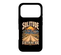 La Solitude est Meilleure Ici dans Le désert de Mojave Coque pour iPhone 17 Pro