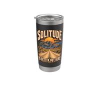 La solitude est meilleure ici dans le désert de Mojave Gobelet isotherme en acier inoxydable double paroi
