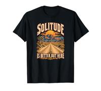 La Solitude est Meilleure Ici dans Le désert de Mojave T-Shirt Graphique avec Valeur