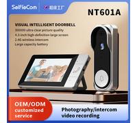 La sonnette vidéo intelligente Verbex NT601A avec sonnette vidéo et caméra de surveillance pour la maison ne nécessite pas de Wi-Fi pour recevoir et peut être utilisée avec un enregistrement vidéo et 