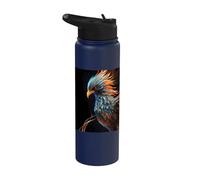 La splendeur majestueuse du phénix de la résurrection Stainless Steel Insulated Water Bottle