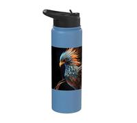 La splendeur majestueuse du phénix de la résurrection Stainless Steel Insulated Water Bottle