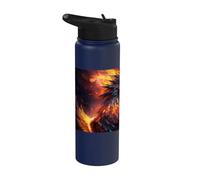 La splendeur majestueuse du phénix de la résurrection Stainless Steel Insulated Water Bottle