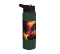 La splendeur majestueuse du phénix de la résurrection Stainless Steel Insulated Water Bottle
