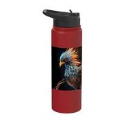 La splendeur majestueuse du phénix de la résurrection Stainless Steel Insulated Water Bottle