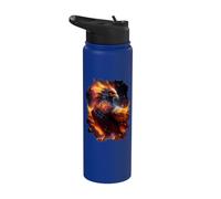La splendeur majestueuse du phénix de la résurrection Stainless Steel Insulated Water Bottle
