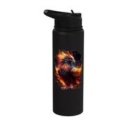 La splendeur majestueuse du phénix de la résurrection Stainless Steel Insulated Water Bottle