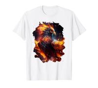La splendeur majestueuse du phénix de la résurrection T-Shirt Graphique avec Valeur, Homme, Blanc, XL