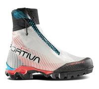 La Sportiva - Chaussures d'alpinisme en GORE-TEX - Aequilibrium Speed GTX W White/Hibiscus pour Femme - Taille 37.5 - Blanc Blanc 37.5