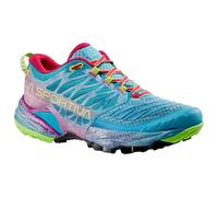 La Sportiva - Chaussures de trail - Akasha II Woman Topaz/Red Plum pour Femme - Taille 40.5 - Bleu Bleu 40.5