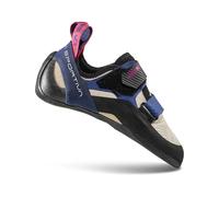 La Sportiva – Chaussons d'escalade – Katana Femme – Velcros – Blanc/Storm Blue – 37,5