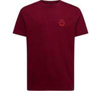 La Sportiva - Circle Logo T-Shirt - T-shirt - L - redwood / mountain red
