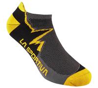 La Sportiva - Climbing Socks - Chaussettes multifonctions - Unisex L | EU 41-43 - carbon / yellow