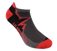La Sportiva - Climbing Socks - Chaussettes multifonctions - Unisex S | EU 35-37 - carbon / mountain red