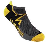 La Sportiva Climbing Socks ZZCS001 Carbon/Yellow Gris 35-37 EU