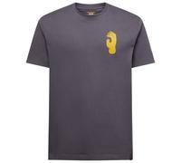 La Sportiva - T-shirt en coton biologique - Crimp M Onyx/Yellow pour Homme en Coton - Taille M - Gris Gris M