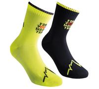 Chaussettes La Sportiva For Your Mountain noir jaune (2 unités) - S