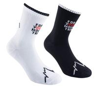 La Sportiva - For Your Mountain Socks - Chaussettes de running - EU 41-43 - black / white