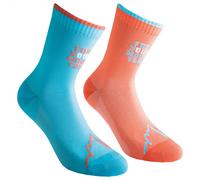 La Sportiva - For Your Mountain Socks - Chaussettes de running - EU 41-43 - hibiscus / malibu blue
