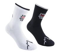 La Sportiva FOR YOUR MOUNTAIN SOCKS Noir/Blanc 47-48 UE