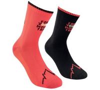 La Sportiva FOR YOUR MOUNTAIN SOCKS ZZRS011 Black/Sangria Noir 47-48 EU