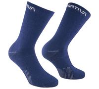 La Sportiva - Merino Hiking Socks - Chaussettes randonnée Night Sky / Chalk - XL