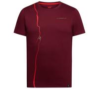 La Sportiva - Route - T-shirt - M - redwood / mountain red