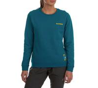 La Sportiva Sweat-shirt Climbing on the Moon ZACW035 Turquoise/Jaune/Bleu Femme S