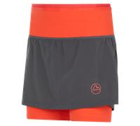 La Sportiva - Swift Ultra Skirt 5" W - Jupe running femme Carbon / Cherry Tomato - S