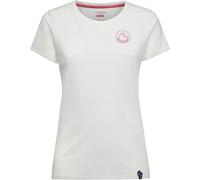 La Sportiva - T-shirt d'escalade en coton biologique - Circle Logo T-Shirt W Chalk pour Femme en Coton - Taille M - Blanc Blanc M
