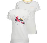 La Sportiva - T-shirt d'escalade en coton biologique - Mantra T-Shirt W Chalk pour Femme - Taille M - Blanc Blanc M