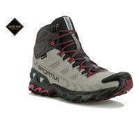La Sportiva - Chaussures de randonnée et trekking en GORE-TEX - Ultra Raptor II Mid Leather W GTX Cloud/Redwood pour Femme en Cuir - Taille 39 - Gris Gris 39