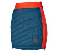 La Sportiva - Warm Up Primaloft Skirt - Short isolant femme Storm Blue / Cherry Tomato - XL