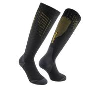 La Sportiva - Wool Tech Socks - Chaussettes ski Black / Yellow - M