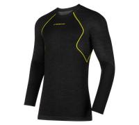 La Sportiva - Wool40 Aero Longsleeve M - Sous-vêtement thermique homme Black / Yellow - M