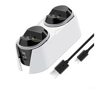 La station de charge pour manette PS5 dispose d'un design discret et d'une charge rapide sans dépendance USB