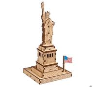 UGEARS Statue de la Liberté Puzzles 3D pour Adultes - Kits de Construction de Modèles - Puzzle en Bois Passe-Temps pour Hommes - Rompecabezas 3D pour Adultos - Kit de Modèle en Bois à Construire
