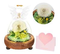 La statue de l'ange éternel dans le verre,Cadeaux pour femmes,Fleur de Vie,Cadeau Anniversaire Maman,Cadeaux Décoratif pour Femme avec Lumière LED,Idée de Cadeau Saint Valentin & Noël
