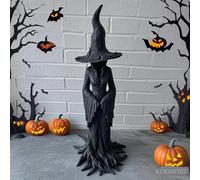La Statue de sorcière enchanteresse, la Statue de sorcière Cracker Barrel, la Figurine mystérieuse magicienne Artisanale, Les décorations de Maison rétro d'halloween, Les Statues mystérieuses 20cm