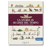 La storia in 40 linee del tempo... Libro per bambini per imparare tutta la storia, la preistoria, l'antico Egitto, Grecia e Roma, il Medioevo, il Rinascimento... e molto altro ancora! Ediz. a colori