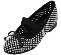 La Strada 2300920 Ballerines d'été pour femme - Pantoufles tendance pour femme, Noir , 40 EU