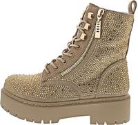 La Strada Bottes à lacets beiges, Beige Micro Stones, 40 EU
